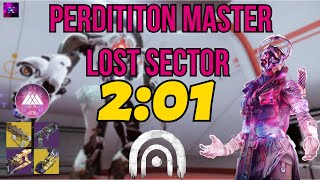 FAST Perdition Master Solo Flawless Lost Sector on Warlock  Destiny 2 Episode Echoes [upl. by Armillia]