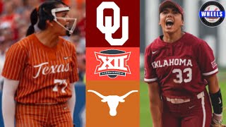 2 Oklahoma vs 1 Texas  Big 12 Championship  2024 College Softball Highlights [upl. by Neetsuj]