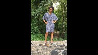 Review of McCalls 7465 Ruched Dress [upl. by Aremmat]