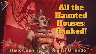 Ranked Top 10 2024 Halloween Horror Nights Orlando Haunted Houses [upl. by Latta]