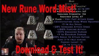 D2R New 24 Runeword Mist  Cham Shael Gul Thul Ith Download amp Test Now [upl. by Shakti]