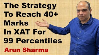 The Strategy To Reach 40 Marks In XAT For 99 Percentiles  XAT Preparation  XAT Quants  XAT DI [upl. by Atibat]