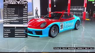 GTA Online Customization Pfister Comet S2  Porsche 911 [upl. by Auqemahs678]