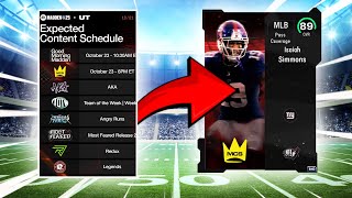 Madden Schedule Plus How to Get Issiah Simmons for Free in Madden 25 Ultimate Team [upl. by Inah]