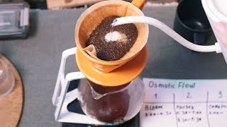 Pour Over Coffee  Osmotic Flow  Tutorial [upl. by Tory]