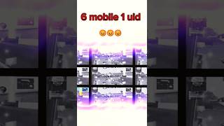 6 mobile 1 uid game player 😰😰😰 freefire shorts viralvideo [upl. by Aseret918]