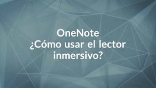 ¿Cómo usar el lector inmersivo [upl. by Orlov]