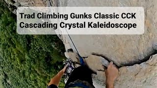 368 Trad Climbing CCK Cascading Crystal Kaleidoscope Gunks classic Pitch 23 crux photo op pitch [upl. by Nollaf]