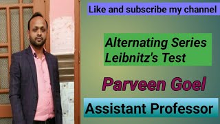 Alternating Series Leibnitzs Test [upl. by Sevart]