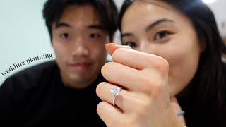 engagement ring shopping amp wedding venue tours 💍  wedding planning vlog [upl. by Morez]