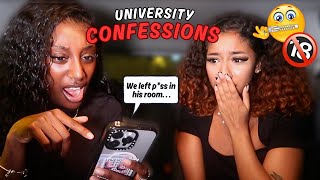 reacting to your INSANE uni confessions u guys are nastyyy😭 [upl. by Gibson]