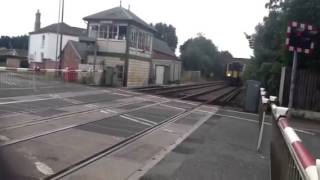 Lowdham station level crossing notts Friday 1814 [upl. by Nyllij93]