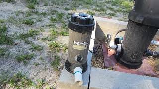 Hayward CL220 Off line Automatic Chemical Feeder keeps my pool perfectly chloronated [upl. by Swisher]