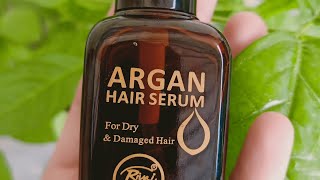 Rivaj Argan Hair Serum Honest Review 💯  Worth Buying  Affordable Hair Care Product 🌸✨ [upl. by Laohcin573]