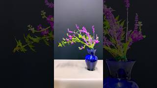 Slanted Lavender Elegance in Blue Vase [upl. by Isla]