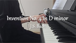 Bach  Invention No4 in D minor BWV 775 [upl. by Aicina]