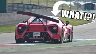 1200HP Zenvo TSRS Going FLATOUT on Track with Active Rear Wing [upl. by Terrill]