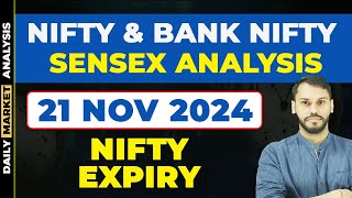 NIFTY PREDICTION FOR TOMORROW21 NOVEMBER BANK NIFTY PREDICTION NIFTY LIVE TRADING NIFTY STRATEGY [upl. by Hurwitz]