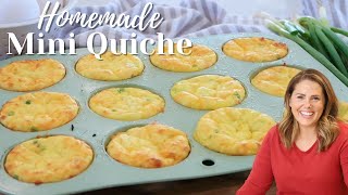 Quick and Easy Mini Cheese Quiche [upl. by Gilroy]