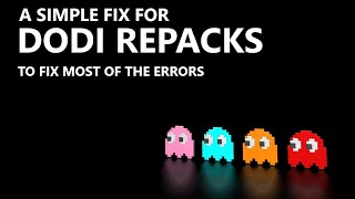 A simple fix for most errors in DODI repack games [upl. by Elysee]