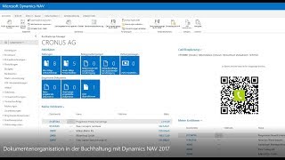 Dokumentenorganisation in der Buchhaltung mit Dynamics NAV 2017 [upl. by Yeuh]