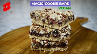 HEALTHY Vegan Cookie Bars in 60 SECONDS  shorts short [upl. by Nosnar]