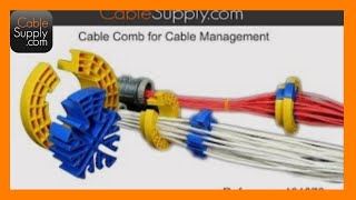 Bundling Ethernet Cable with the Cable Comb and Terminating a Patch Panel [upl. by Arleen]