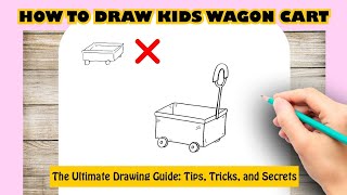 How to draw KIDS WAGON CART Easy [upl. by Hoehne]