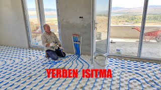 YENİ EVİMİZİN MOBİL ISITMA BORULARININ DÖŞEMESİ VE MOTAJİ BİTTİ [upl. by Ettenauq788]