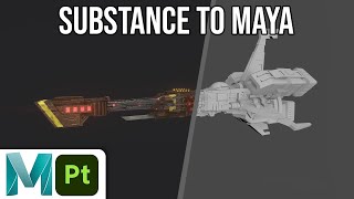 Exporting Textures From Substance 3D Painter to Maya Arnold [upl. by Beall]