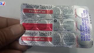 Telsar 40mg Tablet  Telmisartan 40mg Tablet  Telsar 40mg Tablet uses side effects Review Hindi [upl. by Allain]