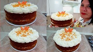 CARROT CAKE PASTEL ZANAHORIA Silvana Cocina ❤ [upl. by Alaine]