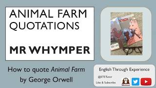 60 Seconds Animal Farm Mr Whymper  great for GCSE English Literature GCSE2021 GCSE2022 [upl. by Yliak44]