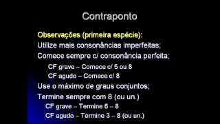 Contraponto 04  Dissonâncias e Dicas [upl. by Schuler]