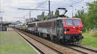 Treinen in Antwerpen Noorderdokken Lijn 27A Klaxons 30082024 [upl. by Ggerg562]