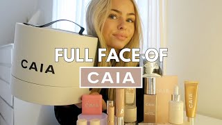 FULL FACE OF CAIA COSMETICS  REVIEW AV KALENDERN [upl. by Alletsyrc]