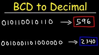 BCD to Decimal Conversion [upl. by Hjerpe]