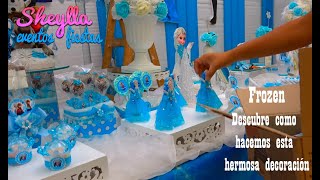 Fiesta Frozen fascinante decoracion temática de cumpleaños para niña [upl. by Moselle943]