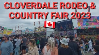 🇨🇦 Cloverdale Rodeo and Country Fair 2023  Carnival  Food Truck Festival  Surrey BC Canada [upl. by Norac]