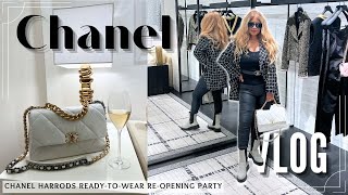 CHANEL 24K FallWinter 2024 ReadytoWear TryOn  Harrods party  Luxury Shopping Vlog [upl. by Mcculloch]