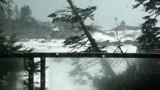 Tofino Ucluelet HURRICANE STORM WAVESPACIFIC OCEAN2011 [upl. by Melville]