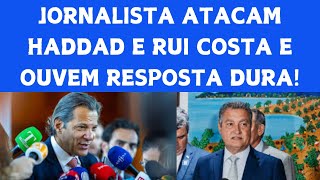 JORNALISTAS DO ESTADÃO E REUTERS FAZEM PERGUNTA MALICIOSAS A RUI COSTA E HADDAD E LEVAM INVERTIDA [upl. by Gleason]