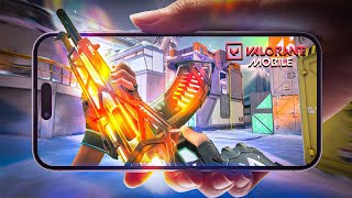 VALORANT MOBILE IPHONE 15 PRO MAX GAMEPLAY 120 FPS 👀🔥 [upl. by Ellenet171]