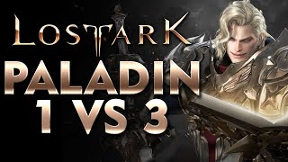 Lost Ark 1v3 Paladin PVP Arena Team Kill Gameplay  Team Elimination Mode [upl. by Icnan]