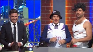 Zac Efron amp Adam DeVine  PART 2  NRL Footy Show  Ep 19 06072016 [upl. by Yrnehnhoj935]