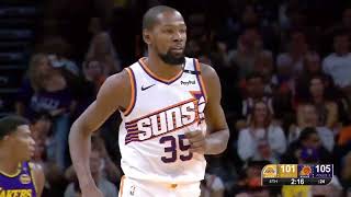 SUNS HAND LAKERS THEIR FIRST LOSS Booker amp KD combined for 63 pts as Suns beat Lakers 109105 [upl. by Pope]