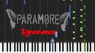 Paramore  Ignorance Original Piano Tutorial ♫ [upl. by Eatnuahs818]