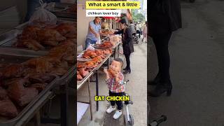 What a smart and little chicken lover boy 😱 inenglish [upl. by Nahtnoj758]