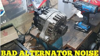 Bad Alternator Bearing Noise amp After Replac Bearing Noise [upl. by Olvan]