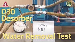 CCJENSEN D30 Desorber water removal demo [upl. by Tran]